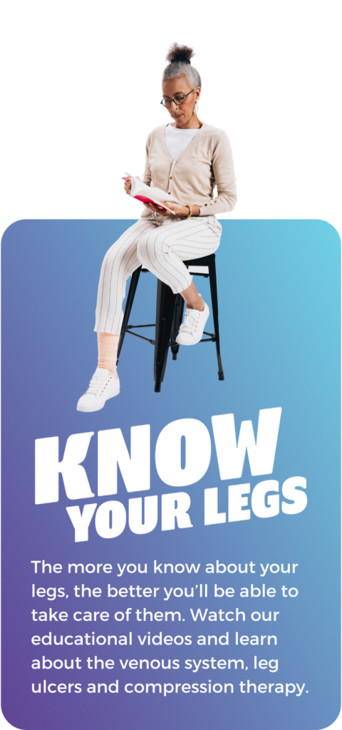 learn about the venous system, leg ulcers and compression therapy